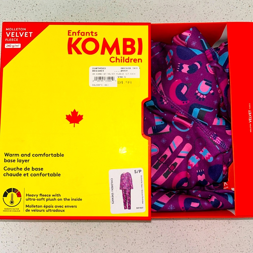 Kombi B3 velvet fleece lined set / first layer